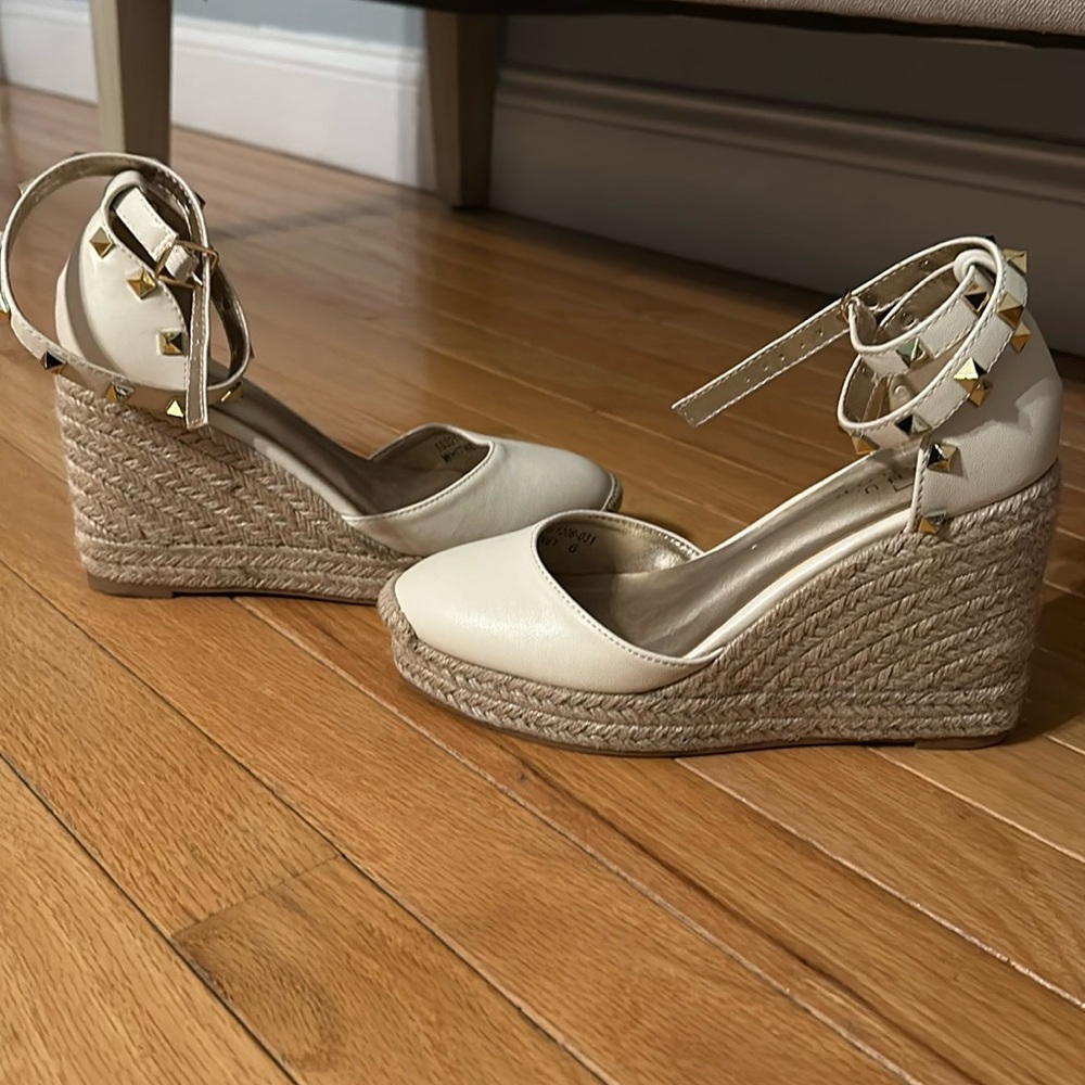 Stud Ankle Wrap Wedges